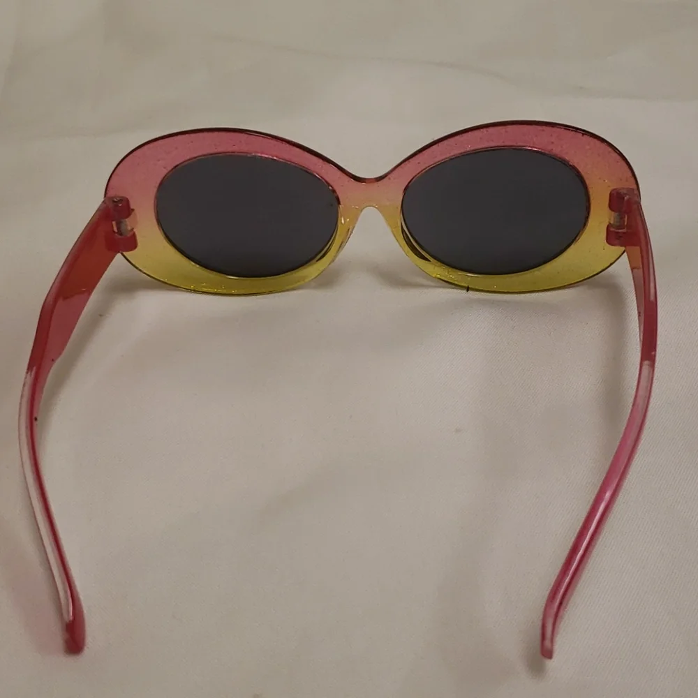 Sparkle Children Sunglasses Pink & Yellow Girl Kids OS NWOT